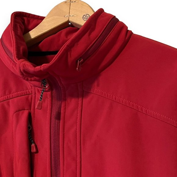 Powder River Outfitters Panhandle Slim Cowgirl Red Zip Up Jacket Coat XL - Picture 2 of 14